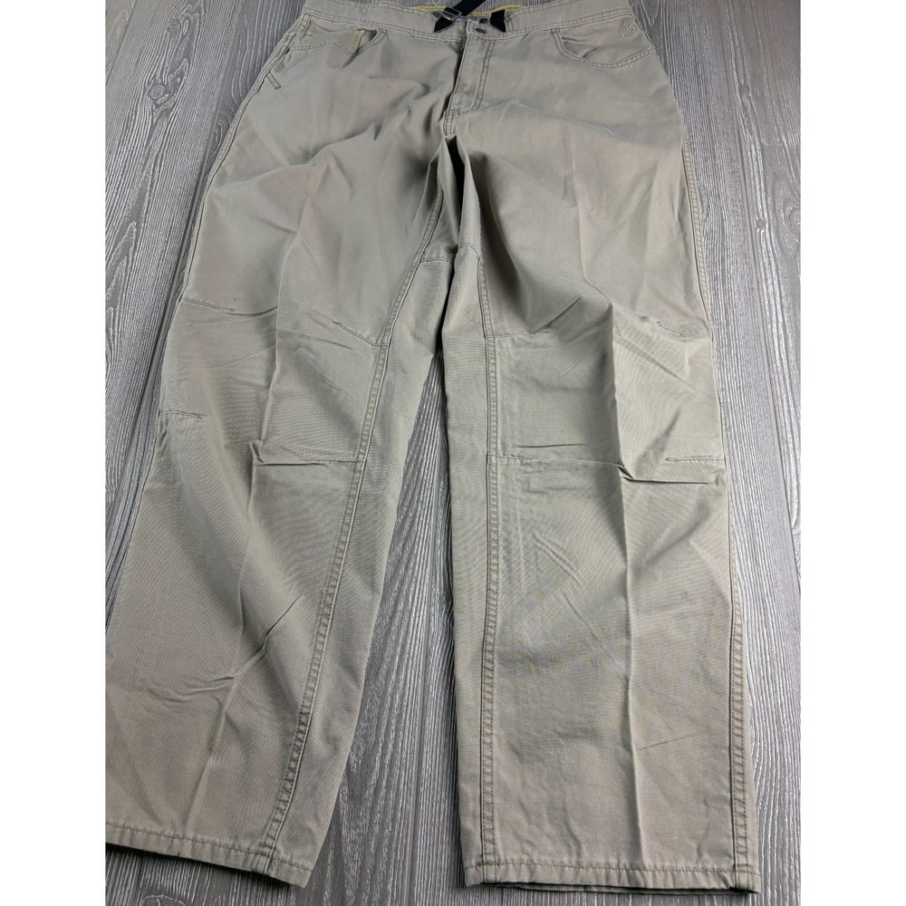 The North Face Men's 38 Khaki Tan Outdoor Hiking Belted Inseam 32 Pants Y2K